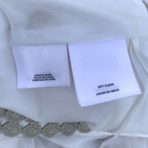 Pappagallo Natural White/Gold Textured Floral Print Sheath Dress - Picture 11 of 16